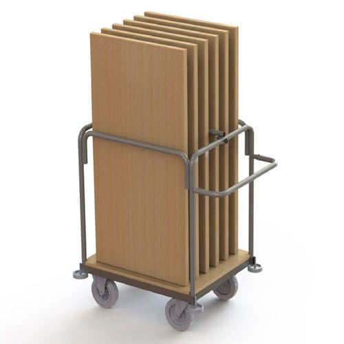 Chariot porte-tables - VERTICAL PREMIUM - Mott Mobile Systeme GmbH &Co. KG - professionnel / en aluminium / en acier thermolaqué