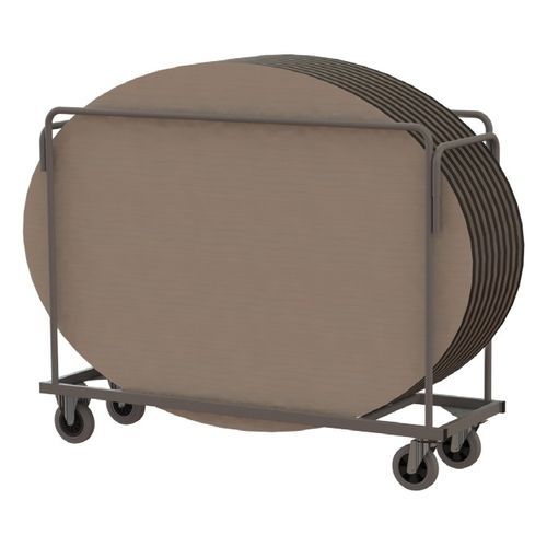 Chariot porte-tables - RUNDE UND OVALE - Mott Mobile Systeme GmbH &Co. KG - pour panneaux / professionnel / en acier à revêtement par poudre
