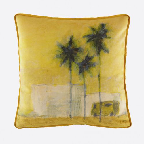 Coussin carré - CAMIÓN VERDE - Maison Lévy - rectangulaire / à motif nature / en tissu