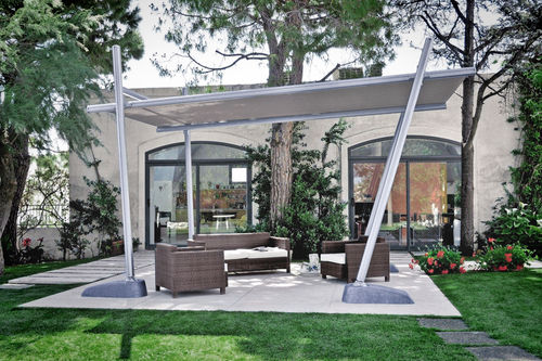 Pergola autoportée - PARTERRE : BAMBOO - Frigerio Living - en aluminium / en PVC