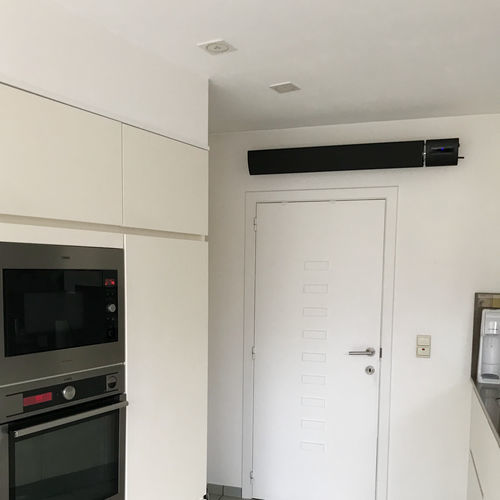 Chauffage infrarouge mural - SLIMLINE THE1800DW / THE-2400 DW / THE-3000 DW - Infralia - de plafond / électrique / professionnel