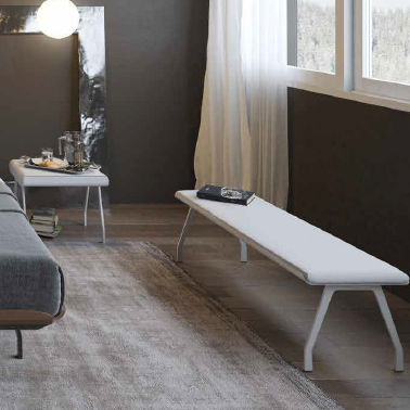 Banquette contemporaine - TELEMARK - iCARRARO italian makers - en tissu / avec piètement en métal