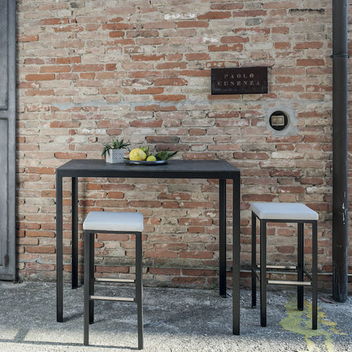 Table mange-debout contemporaine - TYPE - iCARRARO italian makers - en aluminium / en acier laqué / rectangulaire