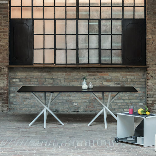 Table contemporaine - FIRE - iCARRARO italian makers - en aluminium vernis / rectangulaire / sur mesure