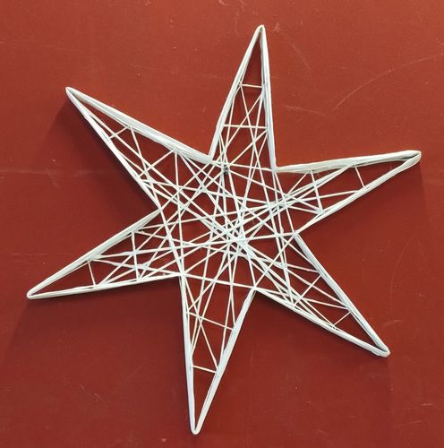 Décoration de Noël en fibre de verre - 2D Star 6&7 Arms - Terra Group - pour espace public / résidentielle / pour établissement public