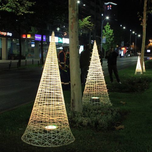 Décoration de Noël lumineuse à LED - Cone B - Terra Group - 3D / de sol / résidentielle