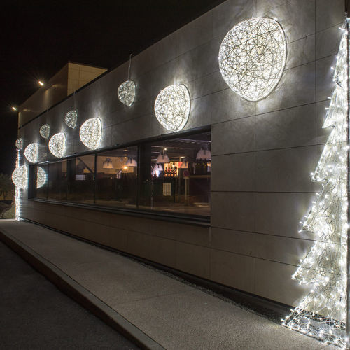 Décoration de Noël lumineuse à LED - Globe 1/2 Large - Terra Group - 3D / pour mur / résidentielle