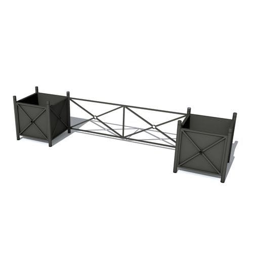 Garde-corps en acier galvanisé - Urbana XL - Terra Group - à barreaux / d'extérieur / pour espace public