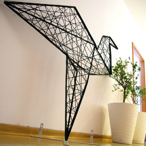 Sculpture en fibre de verre - ORIGAMI BIRD - Terra Group - d'extérieur / de jardin / musicale