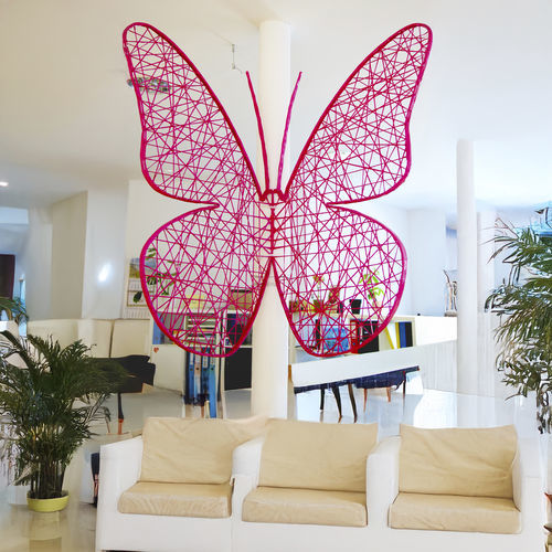 Sculpture en fibre de verre - BUTTERFLY 3D - Terra Group - d'extérieur / murale / de jardin
