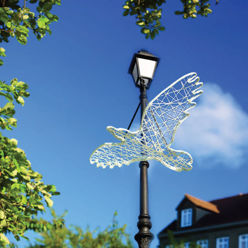 Sculpture en fibre de verre - BIRD 3D - Terra Group - d'extérieur / de jardin / musicale