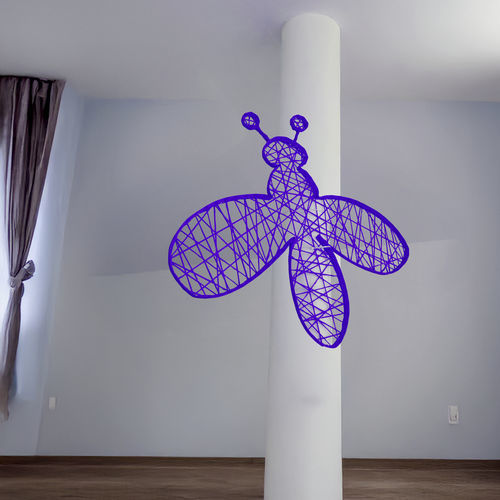 Sculpture en fibre de verre - BEE 2D - Terra Group - d'extérieur / murale / de jardin