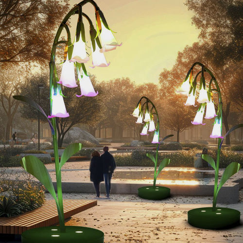 Sculpture décorative - 3D Lily of the Valley - Terra Group - d'extérieur / urbaine / lumineuse