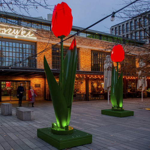 Sculpture décorative - 3D Tulip - Terra Group - d'extérieur / urbaine / lumineuse
