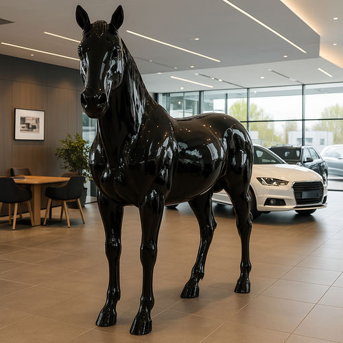 Sculpture en fibre de verre - HORSE - Terra Group - d'extérieur / de jardin / à poser