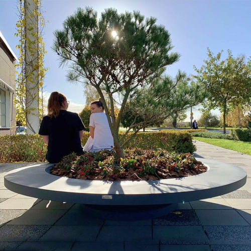 Jardinière en polyéthylène - PLANE RING LUX - Terra Group - ronde / 100% recyclable / étanche