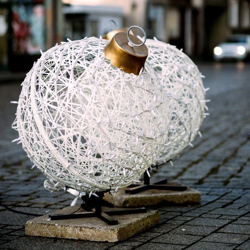 Décoration de Noël en fibre de verre - 3D Openwork Bauble - Terra Group - pour espace public / résidentielle / pour établissement public