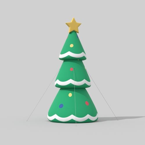 Arbre de Noël en PVC - Christmas tree XXL - Terra Group - pour espace public / étanche