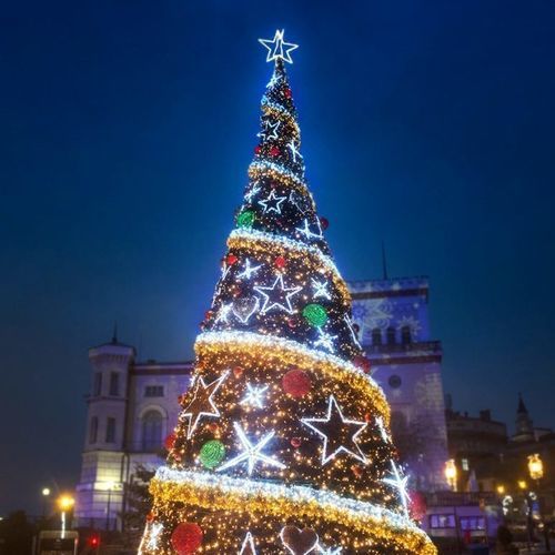 Arbre de Noël en PVC - TERRA - Terra Group - en acier à revêtement par poudre / pour espace public / étanche