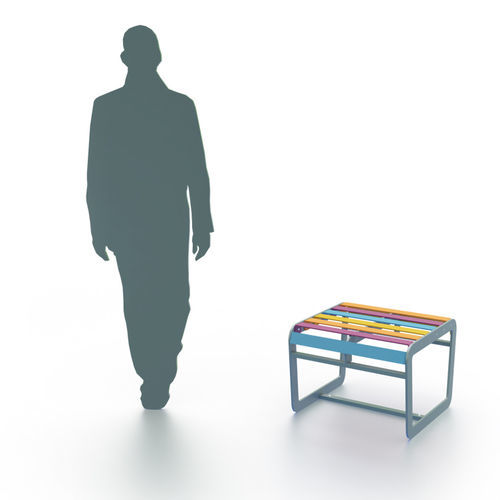 Tabouret moderne - ZEBRA - Terra Group - en acier à revêtement par poudre / en acier / en acier galvanisé