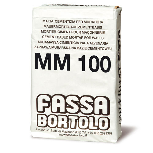 Mortier de montage - MM 100 - Fassa Bortolo - pour béton / pour maçonnerie / de ciment