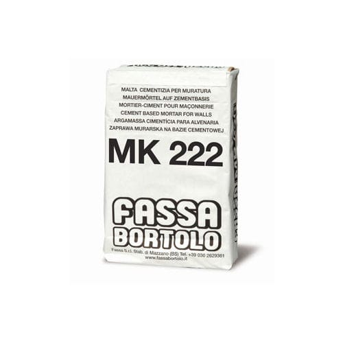 Mortier d'étanchéité - MK 222 - Fassa Bortolo - de montage / pour maçonnerie / à la chaux