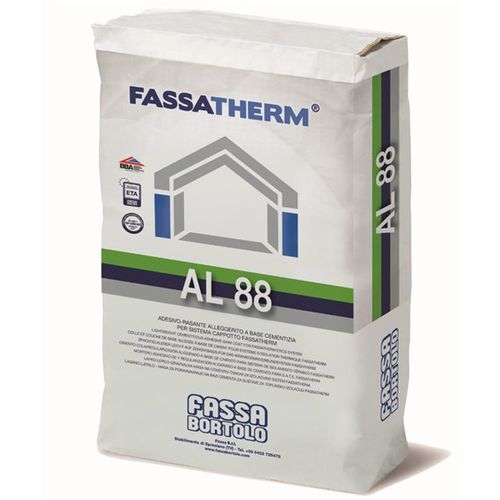 Mortier-colle de scellement - FASSATHERM® AL 88 - Fassa Bortolo - pour isolation thermique par l'extérieur ITE / de ciment / allégé