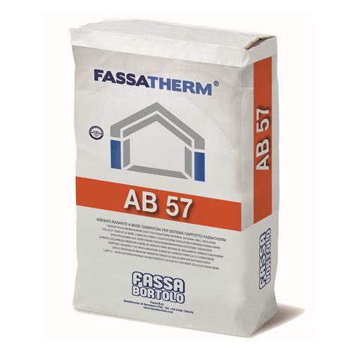 Mortier-colle de scellement - FASSATHERM® AB 57 - Fassa Bortolo - pour isolation thermique par l'extérieur ITE / de ciment