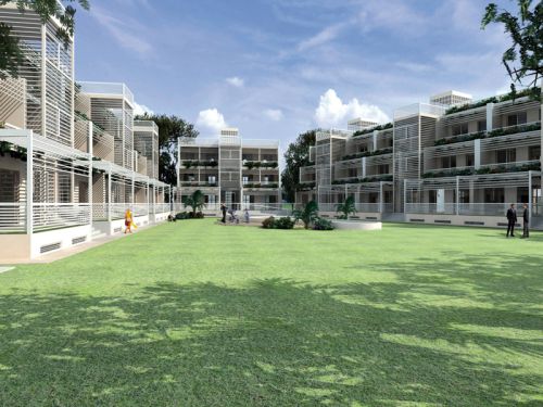 Bâtiment modulaire - VILLAGE DE VACANCES - IBS Distribution - préfabriqué / en béton / pour logement collectif