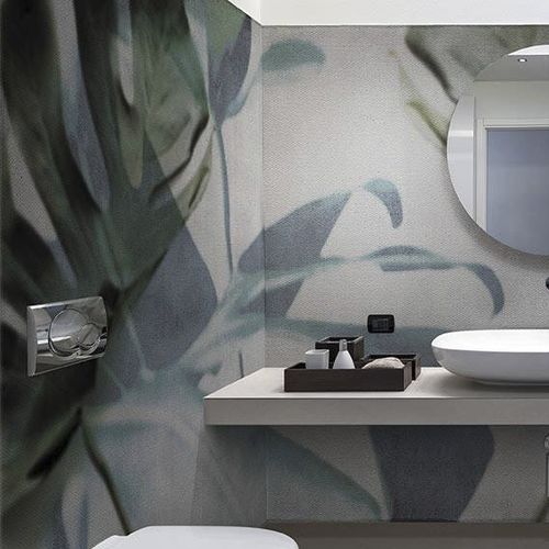 Papier peint contemporain - MONSTERA - N.O.W. Edizioni - à motif nature / imprimé