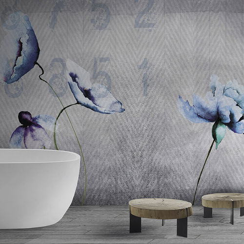 Papier peint contemporain - FLEUR - N.O.W. Edizioni - à motif floral / imprimé