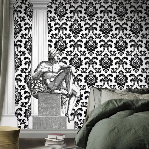 Papier peint contemporain - CLASSI(K) - N.O.W. Edizioni - panoramique / motif urbain / blanc