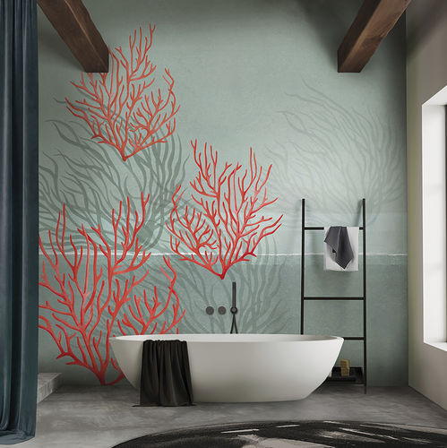 Papier peint contemporain - CORAL REEF - N.O.W. Edizioni - en textile non-tissé / en fibre de verre / en vinyle