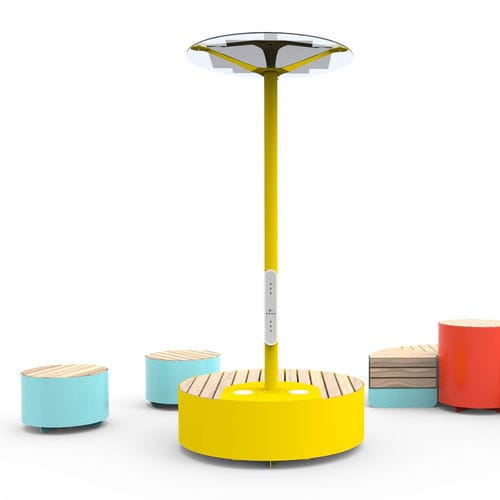 Station de recharge USB - 19.055 - ZANO Street Furniture - solaire / wifi / urbaine
