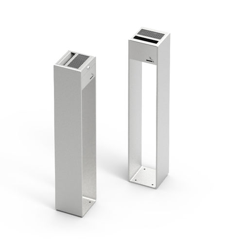 Cendrier sur pied - VENTO 09.007 - ZANO Street Furniture - en acier inoxydable / pour extérieur / pour espace public