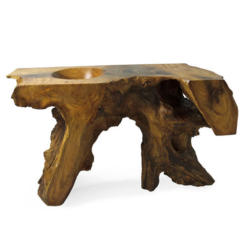 Vasque sur pied - BAN 101 - Galiatea - en bois / organique / design original