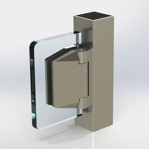 Charnière pour porte en verre - POLARIS 120 series - Clear glass - en inox / contemporaine