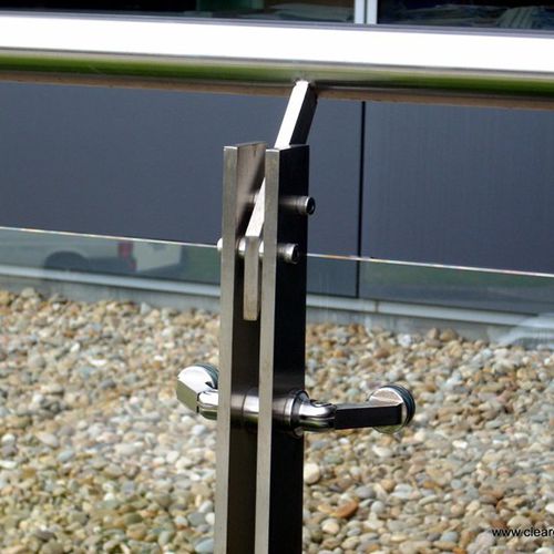 Système de fixation en acier inoxydable - IDAFGC  - Clear glass - pour panneaux / pour garde-corps / attache spider