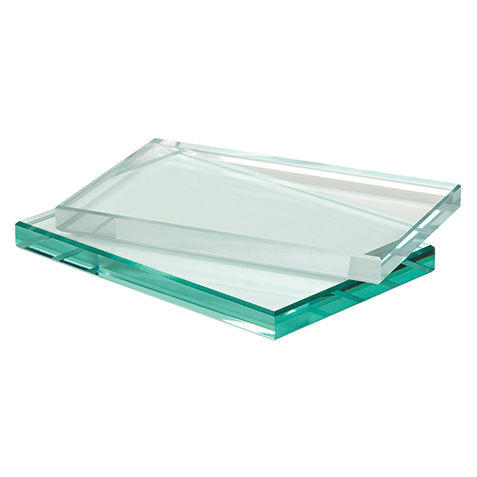 Panneau en verre flotté - Clear glass - transparent / pour agencement intérieur