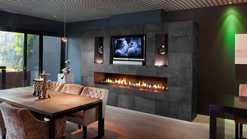 Cheminée au bioéthanol - 2000 - Modus Fireplaces - à gaz / à encastrer / double face