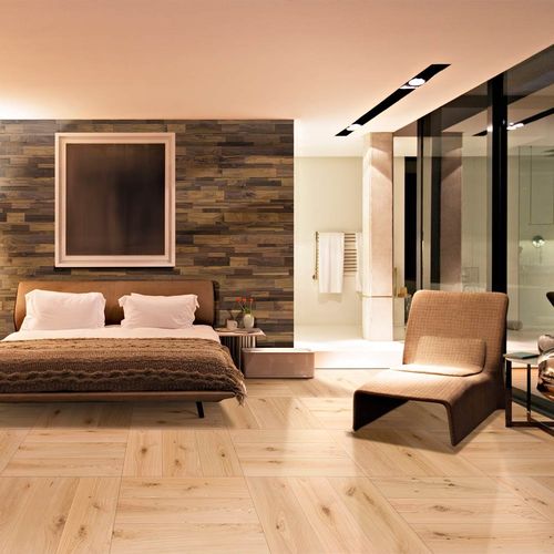 Parquet contrecollé - MODULO - CP PARQUET - en chêne / brossé / verni