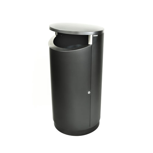 Poubelle publique - NOVUS 200 - FINBIN Products/ Lehtovuori Oy - en acier galvanisé / en acier inoxydable / avec couvercle