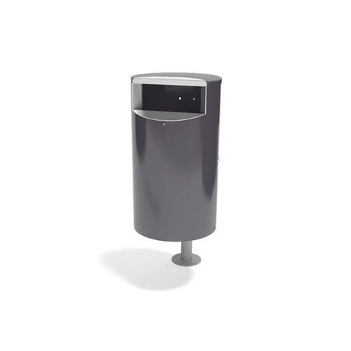Poubelle publique - CITY 60 - FINBIN Products/ Lehtovuori Oy - sur pied / en acier galvanisé / en acier inoxydable