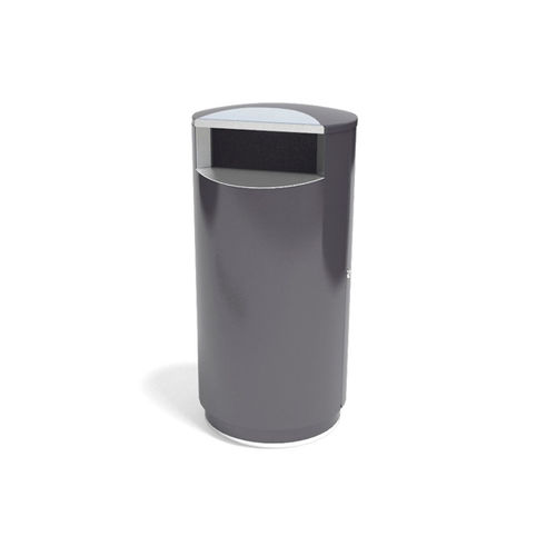 Poubelle publique - CITY&reg; 140 - FINBIN Products/ Lehtovuori Oy - en acier galvanisé / en acier inoxydable / avec couvercle