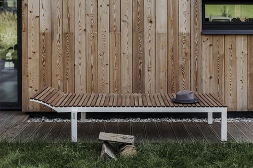 Bain de soleil contemporain - ALVA LAL415 - egoé - en bois / en bois / en aluminium