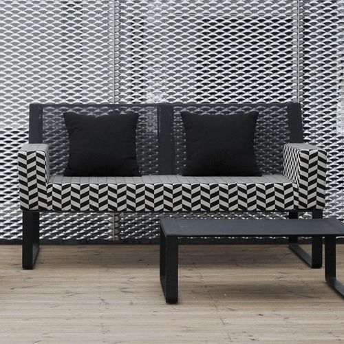 Canapé contemporain - MOJA MO120 - egoé - d'extérieur / en tissu / luge