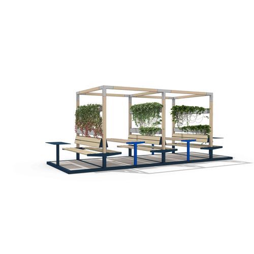 Abri multifonction pour espace public - LEVP203 - egoé - pour station service / pour gare