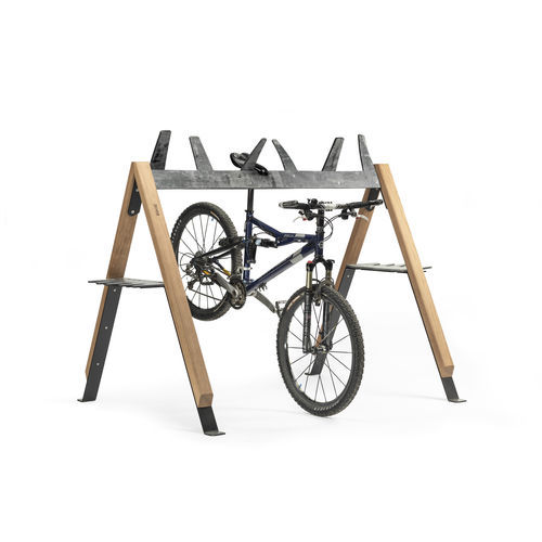 Range-vélo au sol - Cabra ANT200 - egoé - pour espace public / en acier / en bois