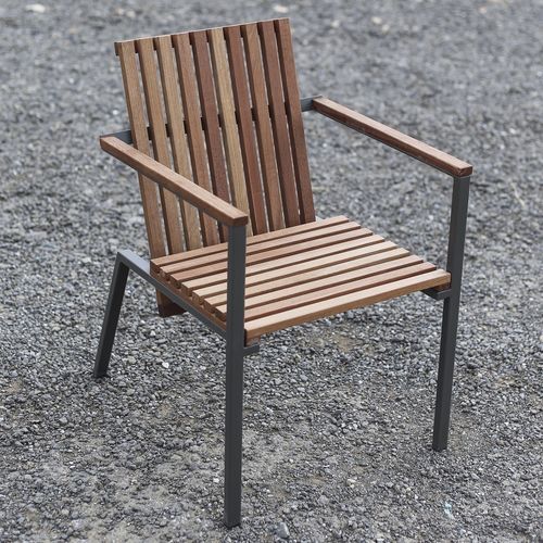 Chaise contemporaine - Axis LA135 - egoé - d'extérieur / d'intérieur / en bois massif