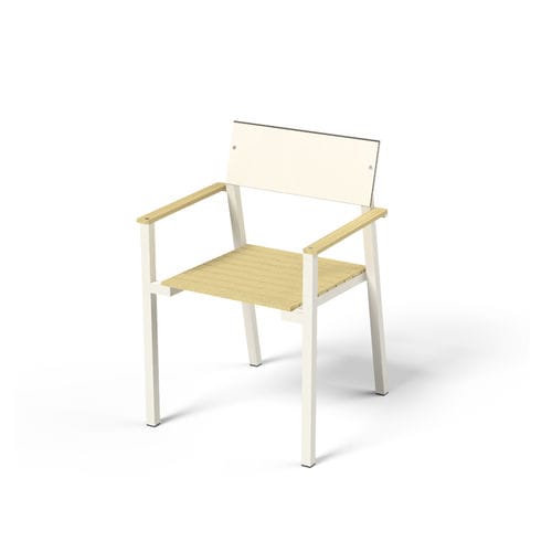 Chaise contemporaine - Cora LCR225 - egoé - d'extérieur / d'intérieur / en teck